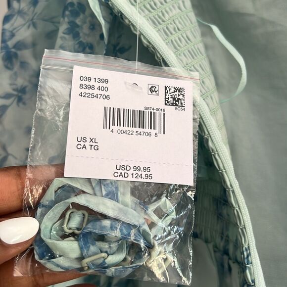 American Eagle Outfitters Strapless Ruffle Jumpsuit in size XL - Picture 12 of 15